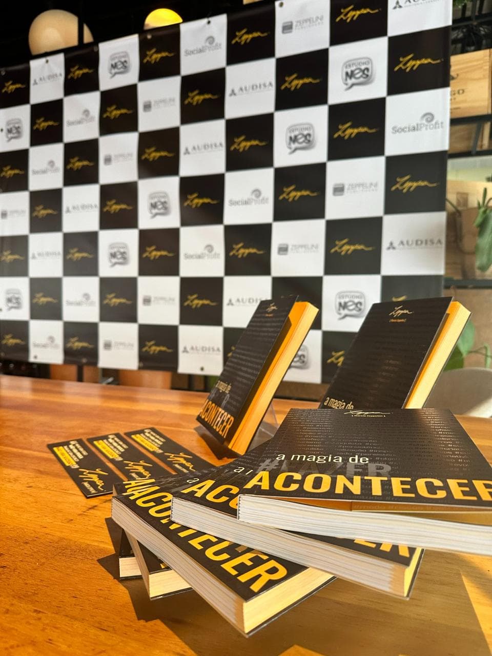 Exemplares do livro A Magia de #FazerAcontecer